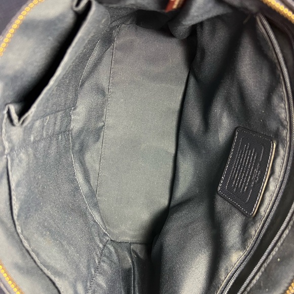 Coach Crossgrain Leather Tote Navy - Picture 12 of 13